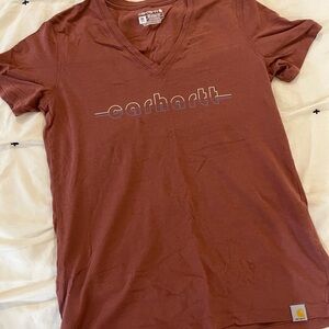 Carhartt Rust V-Neck T-Shirt
